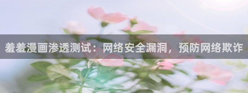 omofun动漫免费看：羞羞漫画渗透测试：网络安全漏洞，预防网络欺诈